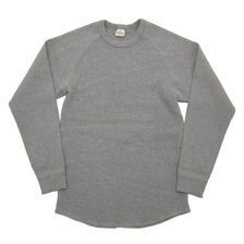 Two Moon Heavy Weight Cotton Waffle Raglan Long Sleeve Tee Shirt 20242画像