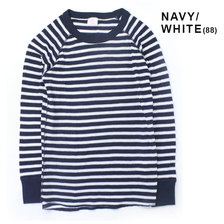 J.E.MORGAN ボーダー 長袖ラグラン サーマル カットソー J8045画像