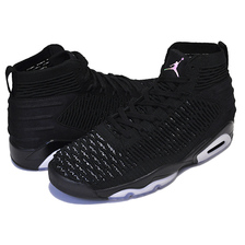 NIKE JORDAN FLYKNIT ELEVATION 23 black/black-metallic silver AJ8207-010画像