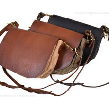 vasco CANVAS &times; LEATHER MAIL BAG SMALL VS-249P画像