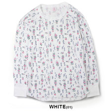 J.E.MORGAN 花柄 長袖ラグラン サーマル カットソー J7091画像