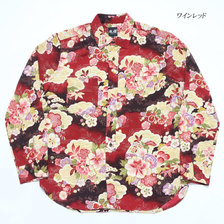 衣櫻 Lot.SA-1217 二越縮緬ワークシャツ "松竹梅" SA1217画像