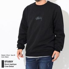 STUSSY Stock Applique Crew Sweat 118294画像