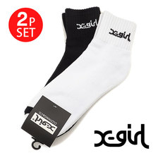 X-girl LOGO 2P SOCKS 5175004画像