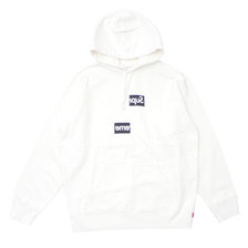 Supreme × COMME des GARCONS SHIRT Split Box Logo Hooded Sweatshirt WHITE画像