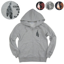 Acoustic FEATHER SWEAT ZIP HOODY AC8432画像