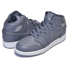 NIKE AIR JORDAN 1 MID BG cool grey/white-wolf grey 554725-031画像