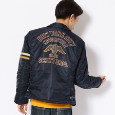 Schott NYLON TRUCKER JACKET MOTORCYCLE CLUB 3182008画像