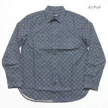 衣櫻 Lot.SA-1218 長袖ワークシャツ "七宝刺し子" SA1218画像