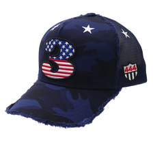 YOSHINORI KOTAKE DESIGN 星条旗 3LOGO CAMO MESH CAP NAVY画像
