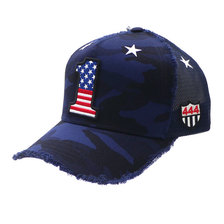 YOSHINORI KOTAKE DESIGN 星条旗 1LOGO CAMO MESH CAP NAVY画像