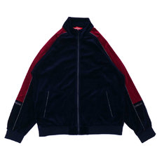 Supreme 18FW Velour Track Jacket NAVY画像