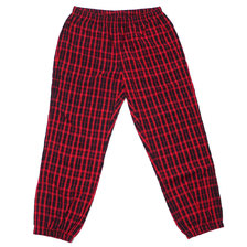 Supreme 18FW Nylon Plaid Track Pant RED画像