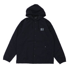 HUF 18FW SERIF QUILTED COACHES JAKCKET BLACK画像