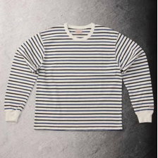 THE FLAT HEAD 長袖TシャツボーダーC F-BTL-103画像