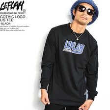 LEFLAH GOTHIC LOGO L/S TEE -BLACK- LEFLS20-1808SSB画像