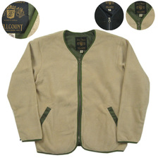 FULLCOUNT ZIP FRONT FLEECE LINER LONG SLEEVE (D.C.L.S) 2917画像