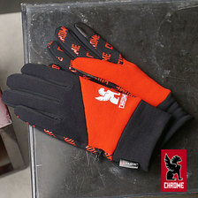 CHROME POWER STRECH GLOVE BLACK/RED JP065BKRD画像