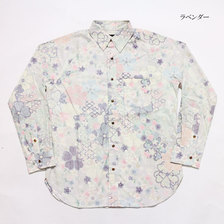 衣櫻 Lot.SA-1230 長袖ラグランスリーブシャツ "掠れ華尽し" SA1230画像