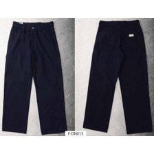 THE FLAT HEAD INDIGO KNIT-TAPERD PAINTER PANTS F-DN013画像