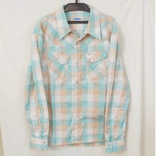 THE FLAT HEAD FH BLOCKCHECK WESTERN L/S F-SCW-211L画像