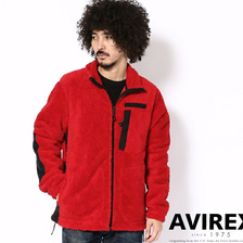 AVIREX FLEECE STAND ZIP JACKET 6183526画像