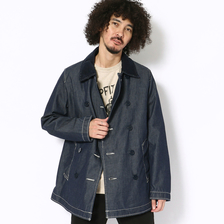AVIREX TYPE BLUE DENIM 3 LAYER PEA-COAT 6182181画像
