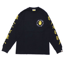 A BATHING APE 18AW KANJI LOGO LS TEE 1E80111016画像