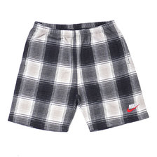 Supreme &times; NIKE 18FW Plaid Sweatshort BLACK画像