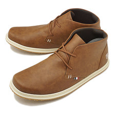 conqueror SHOES BARREL LEA BROWN画像