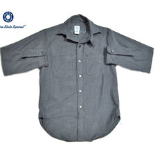 POST OVERALLS 2216 THE POST III-R-W FLANNEL SHIRTS slate画像