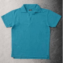 THE FLAT HEAD Club Label COTTON PIQUE SKIPPER POLO CL-KPS002画像