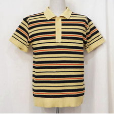 THE FLAT HEAD Club Label COTTON LINEN RAMIE KNIT POLO CL-KPS001画像