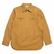 BURGUS PLUS Pull Over Zip Shirt Cotton Duck BP18501画像