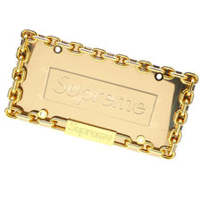 Supreme 18FW Chain License Plate Frame GOLD画像