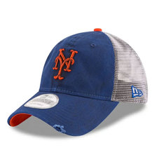 NEW ERA NEW YORK METS RUSTIC TRUCKER MESH CAP BLUExWHITE FF2407176画像
