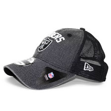 NEW ERA OAKLAND RAIDERS 9TWENTY RUGGED TEAM TRUCKER MESH CAP BLACK FF2773260画像