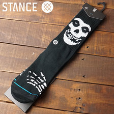 STANCE SOCKS MISFITS BLACK画像