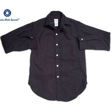 POST OVERALLS #2212R THE POST III-R FLANNEL SHIRTS lavender x black画像