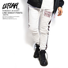 LEFLAH LINE SWEAT PANTS -WHITE- LEFLP10-1809AWW画像