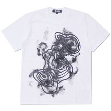 BLACK COMME des GARCONS Tree Rings Tee WHITE画像