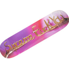 Supreme 18FW Fuck You Skateboard PINK画像
