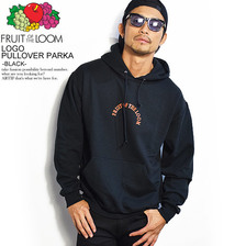 Fruit of the Loom LOGO PULLOVER PARKA -BLACK- 023-502FR2画像