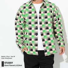 STUSSY Brent Flannel L/S Shirt 111996画像