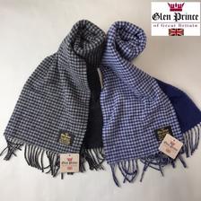 Glen Prince ラムウール ギンガムチェック スカーフ画像