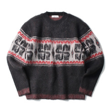 RADIALL COSMIC WHEEL - CREW NECK SWEATER L/S (BLACK)画像