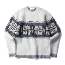 RADIALL COSMIC WHEEL - CREW NECK SWEATER L/S (WHITE)画像