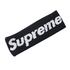 Supreme 18FW New Era Big Logo Headband BLACK画像