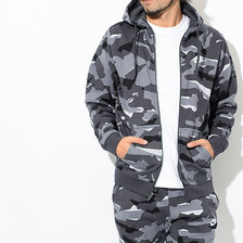 NIKE Club Camo BB Full Zip Hoodie AJ2106画像