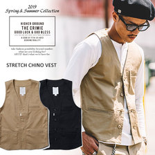 CRIMIE STRETCH CHINO VEST C1K1-JK07画像